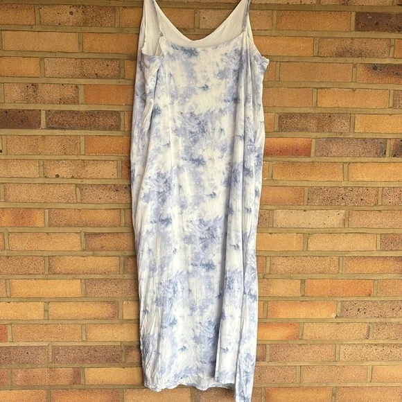 Double Zero women’s tie dye lined to knee spaghetti strap slip dress Large - Picture 8 of 10